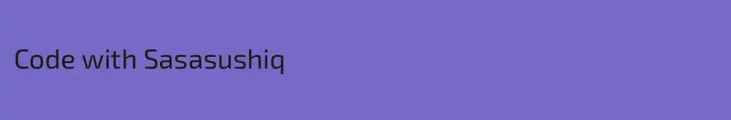 Code with Sasasushiq